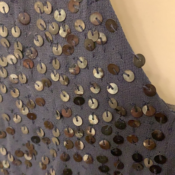 French Connection Blue Sequin Dress - Picture 14 of 16